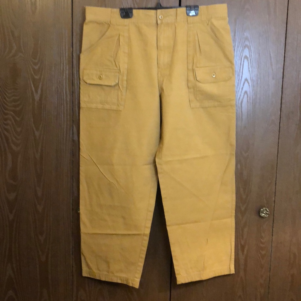 CABELA’S TAN 38 x 30 MENS PANTS RUGGED UTILITY 8-POCKET EXCELLENT CONDITION #134